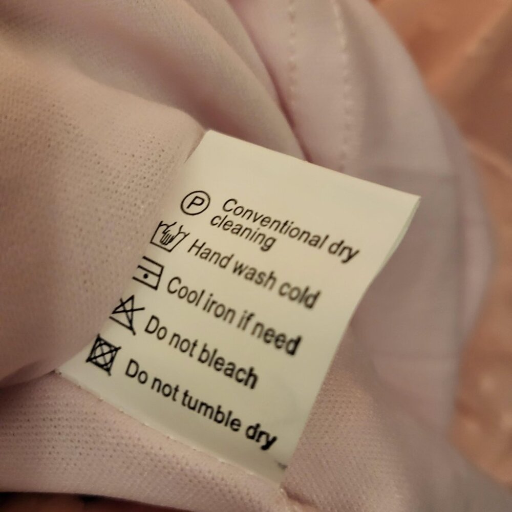 Unbranded Baby Doll Chiffon Swiss Dot Ruffle Open Back Dress XL Pink NEW - Picture 10 of 10